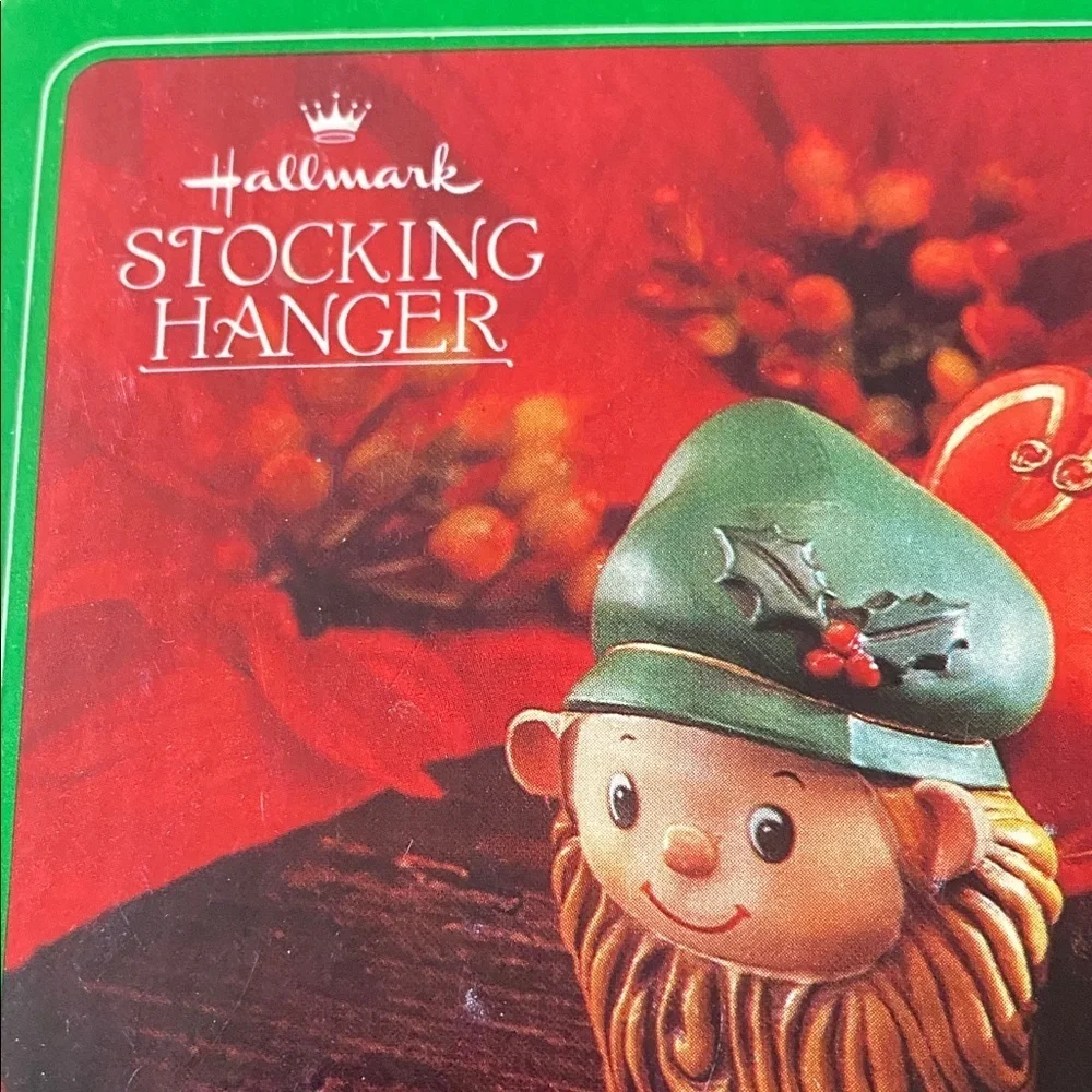Vintage Hallmark Colorful Stocking Hanger.